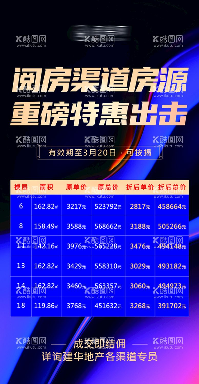 编号：93564009270932117408【酷图网】源文件下载-渠道专属特价房源