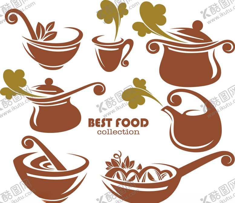 编号：82620609091324299556【酷图网】源文件下载-餐具图案