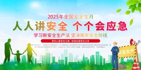 人人讲安全应急宣传海报