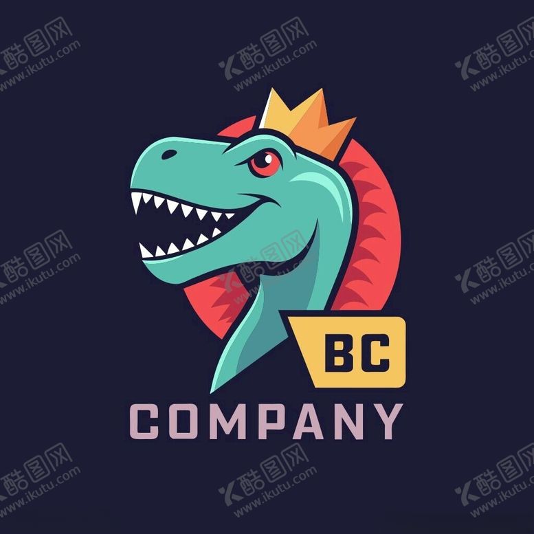 编号：79797101170225523773【酷图网】源文件下载-霸王龙头像的公司logo设计