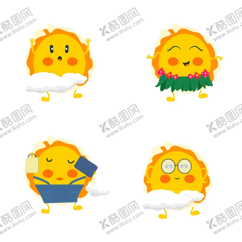 编号：17965009211016101450【酷图网】源文件下载-卡通可爱手绘太阳