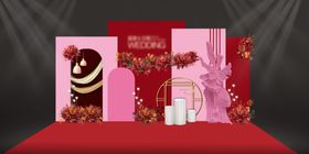 中式婚礼红色留影区