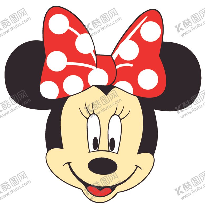 编号：29098011011627371046【酷图网】源文件下载-米妮蝴蝶结裁片