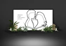 婚礼效果图唯美高端简约布置