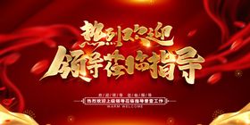 欢迎领导指导活动宣传海报素材