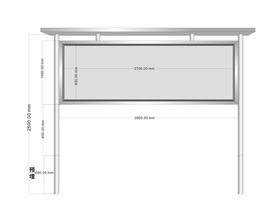 不锈钢宣传栏设计图