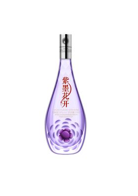 紫墨花开酒瓶子