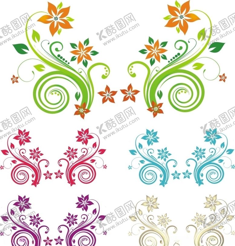 编号：35533109290314506109【酷图网】源文件下载-彩色花朵