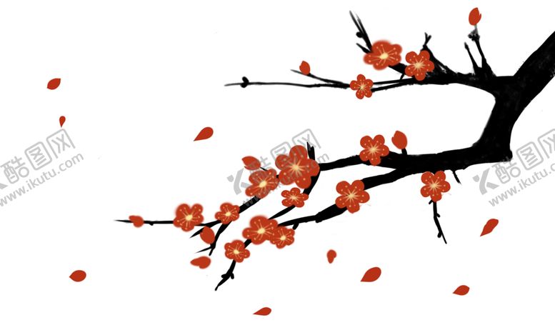 编号：75149205101250303726【酷图网】源文件下载-梅花树枝元素