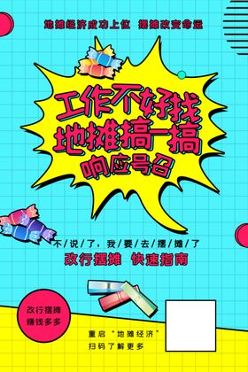 摊经济宣传展板