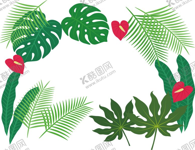 编号：29352001151155331939【酷图网】源文件下载-芭蕉叶边框