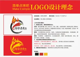 简单点烤吧LOGO设计