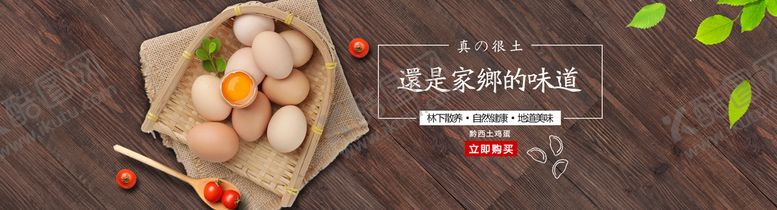 编号：17264909171031250291【酷图网】源文件下载-绿色健康农家土鸡蛋banner