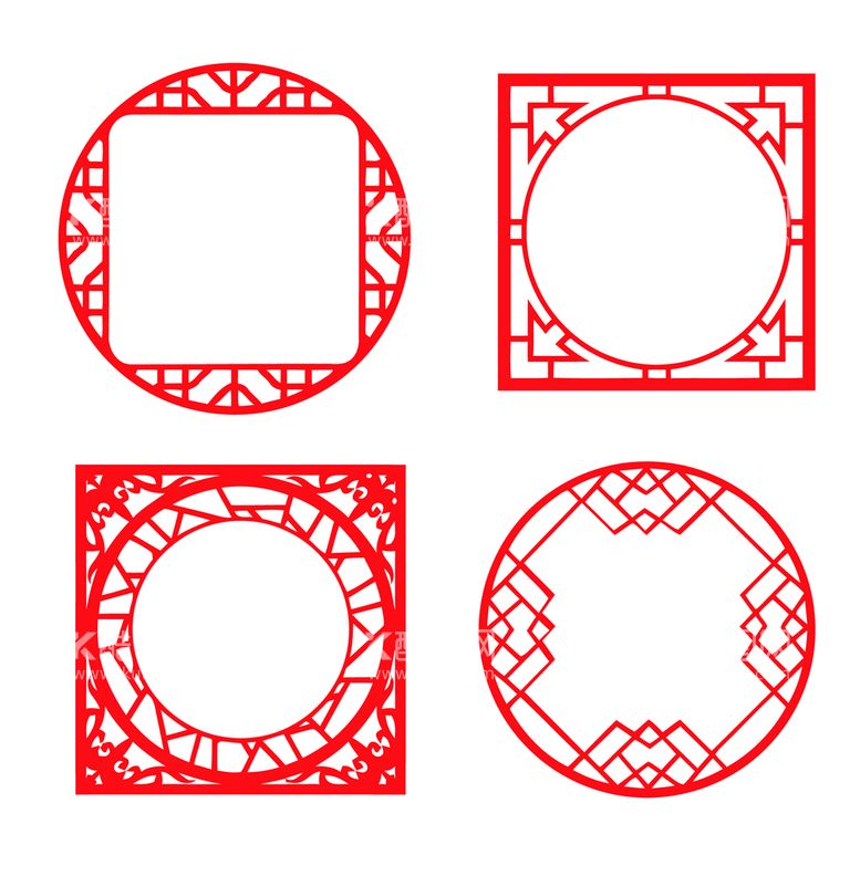 编号：18219311112059478599【酷图网】源文件下载-中式圆框