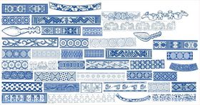 花纹花边传统图案装饰雕花