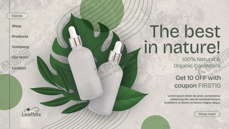 编号：17029802030225147099【酷图网】源文件下载-纯天然护肤品登录页