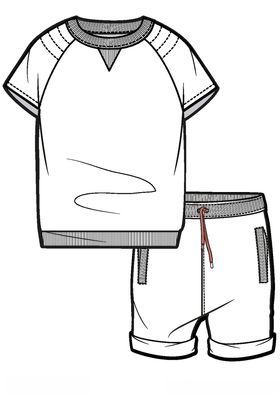 服装款式T恤上衣冲锋衣单西