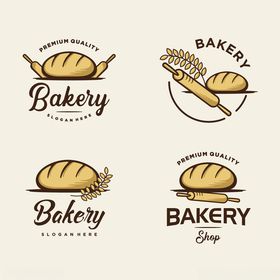 简约风面包店标志设计