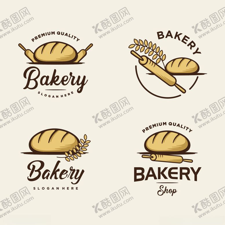 编号：60338204050718166898【酷图网】源文件下载-简约风面包店标志设计