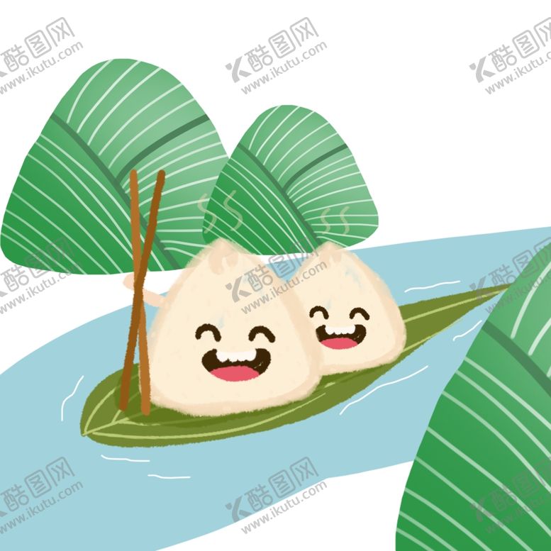 编号：39273006270058392862【酷图网】源文件下载-手绘粽子划龙舟