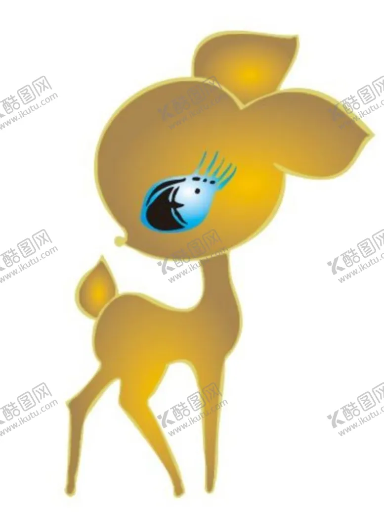 编号：54338101130452325871【酷图网】源文件下载-卡通小鹿