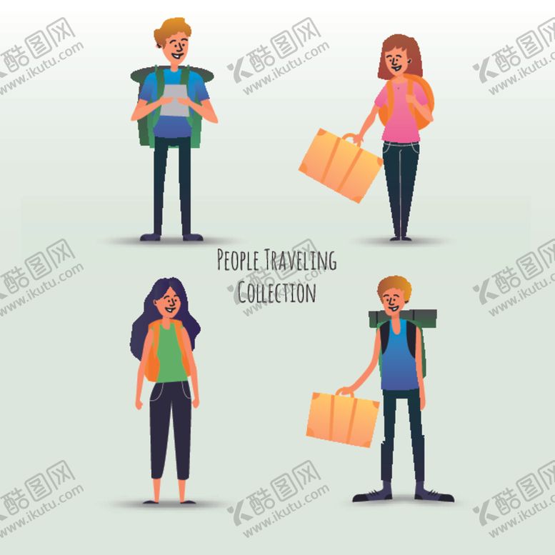 编号：45824309131156341036【酷图网】源文件下载-旅行人物