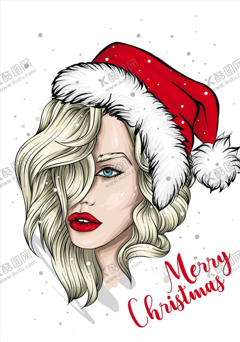 编号：67501609240513459964【酷图网】源文件下载-圣诞节女人