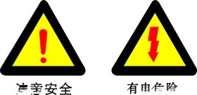 矢量注意安全提示牌图片