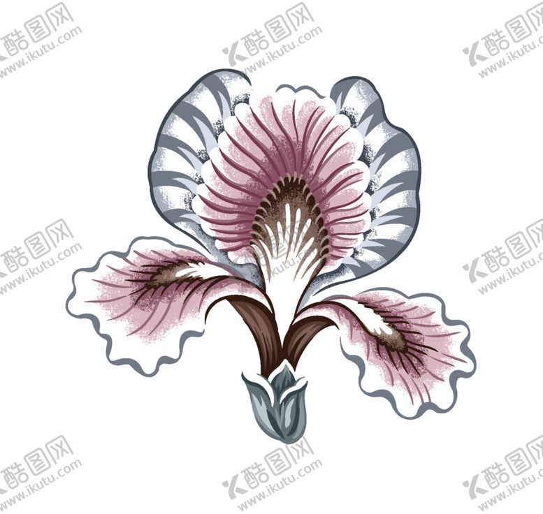 编号：68845805021539495971【酷图网】源文件下载-手绘鸢尾花