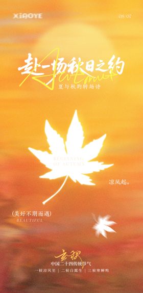立秋节气海报