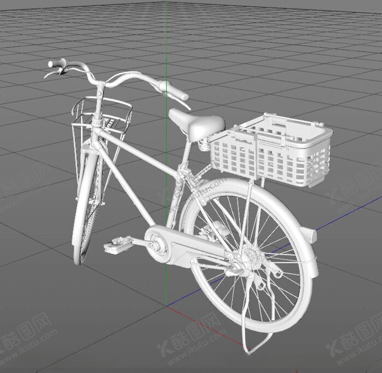 编号：57835102131422343227【酷图网】源文件下载-C4D模型自行车