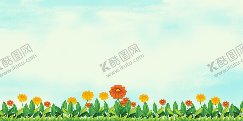 编号：38406909261703479132【酷图网】源文件下载-卡通花朵背景