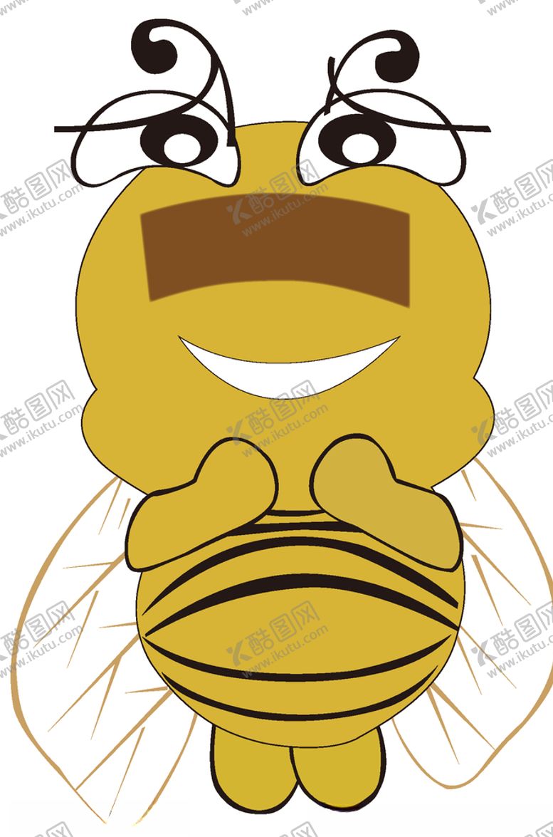编号：79976604181744571168【酷图网】源文件下载-动物蝉的卡通插画