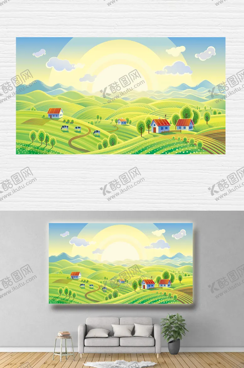 编号：81649410161558398271【酷图网】源文件下载-大自然背景墙