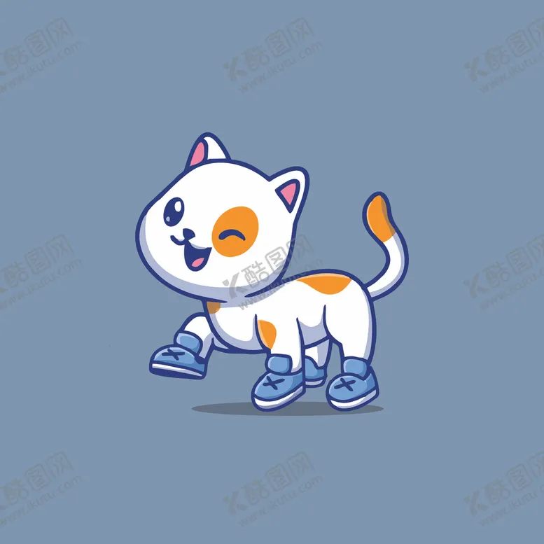 编号：71580602122054513120【酷图网】源文件下载-可爱小猫矢量卡通插画