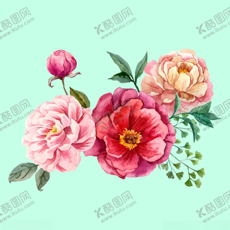 编号：35137101290435406994【酷图网】源文件下载-水彩花