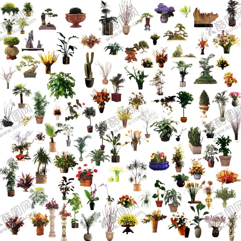 编号：46914609141643065941【酷图网】源文件下载-盆景免扣素材