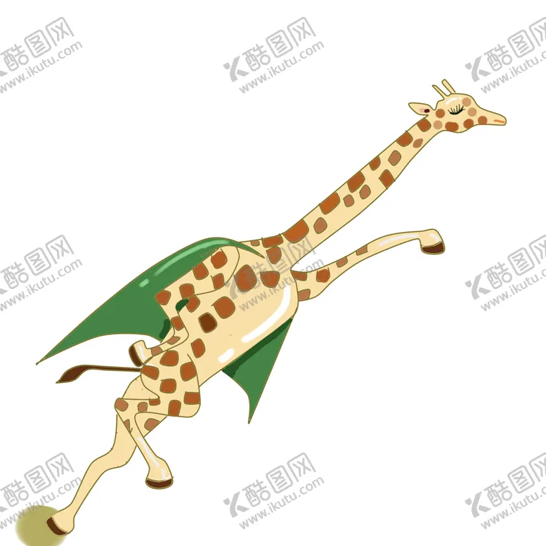 编号：47076507010546271115【酷图网】源文件下载-卡通长颈鹿