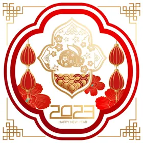 兔年插画2023新快乐金属