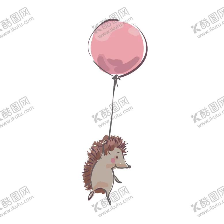 卡通刺猬儿童图案可爱儿童图案
