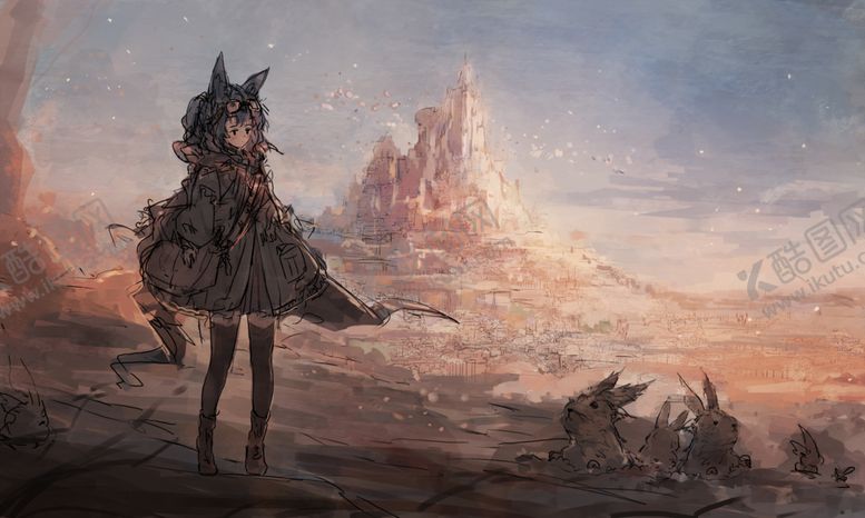 编号：43972610171129079878【酷图网】源文件下载-彩色动漫人物插画背景