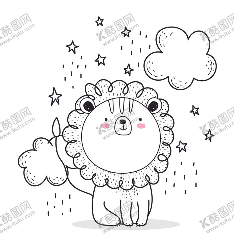 编号：97173906281336166819【酷图网】源文件下载-手绘可爱动物