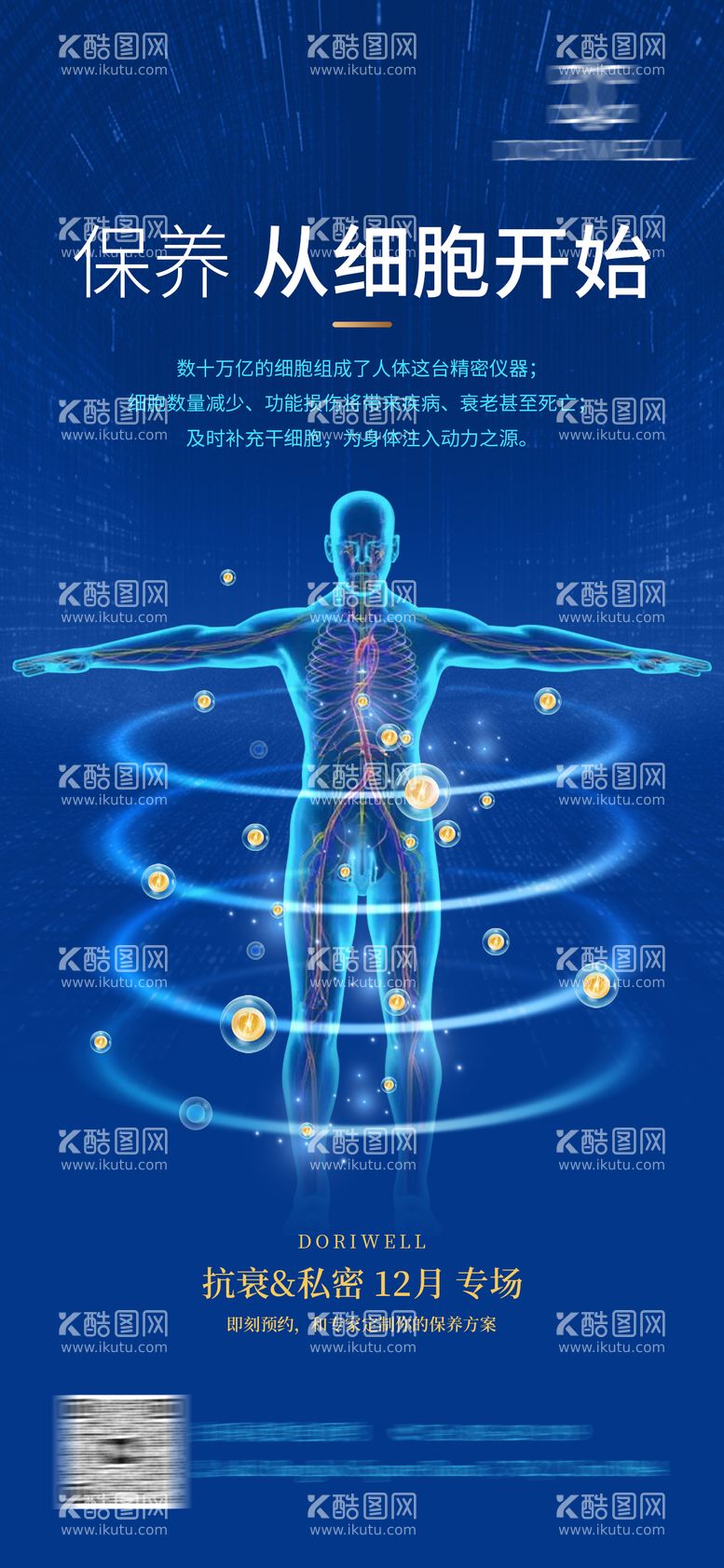 编号：58186711282014591526【酷图网】源文件下载-干细胞私密抗衰海报