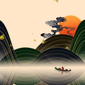 国潮海报元素复古中风创意中文化