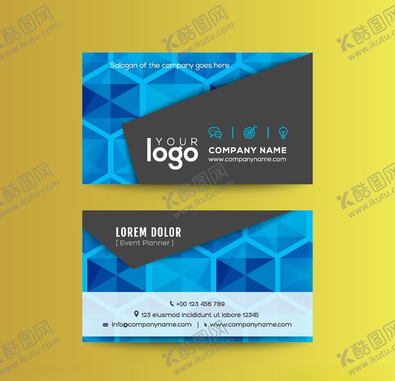 编号：12269010061612379546【酷图网】源文件下载-名片模板