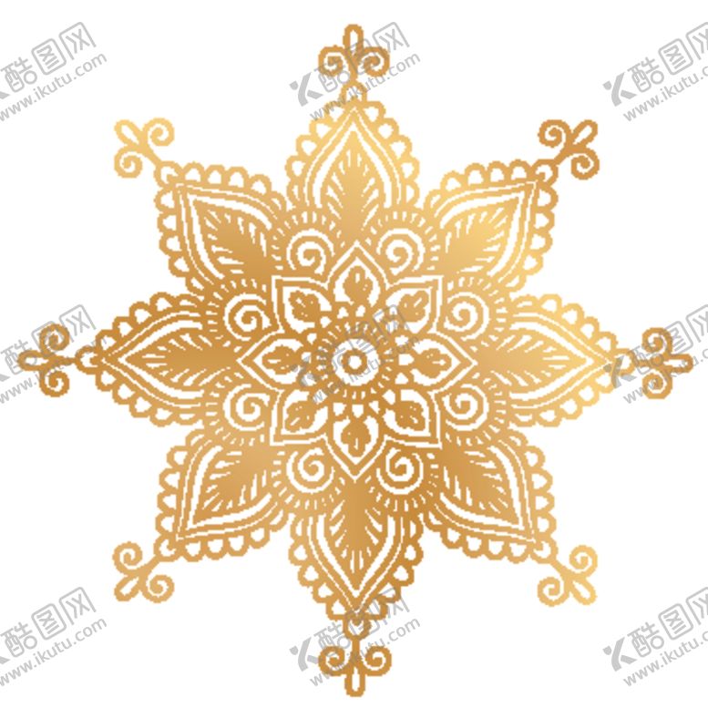 编号：74570810101820529533【酷图网】源文件下载-创意金色花纹图案设计