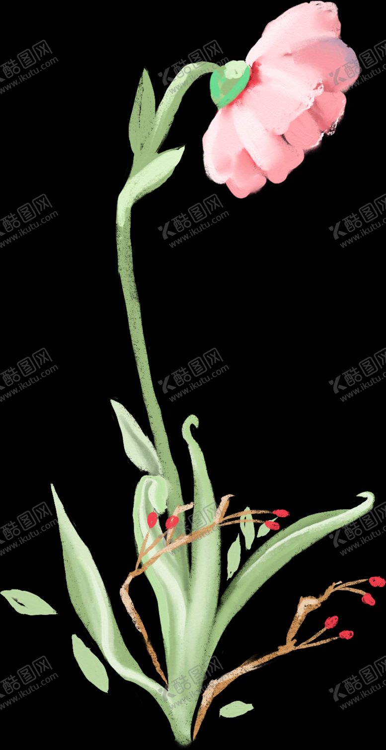 编号：73834109222231392521【酷图网】源文件下载-手绘鲜花