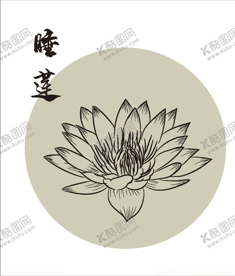 编号：78246110281630451163【酷图网】源文件下载-手绘睡莲