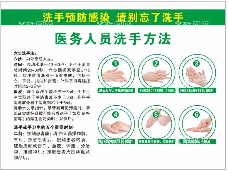 编号：93430811252107469458【酷图网】源文件下载-六步洗手法