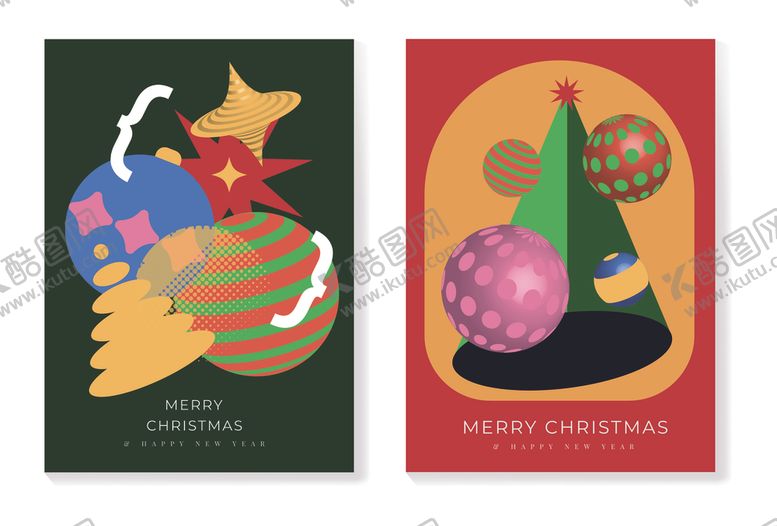 编号：95259311241857113579【酷图网】源文件下载-圣诞装饰插画卡片设计